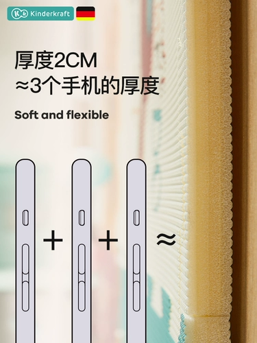 Детский игровой коврик для ползания для приставной кровати для домашнего использования, ковер, манеж, Германия, 2см, увеличенная толщина