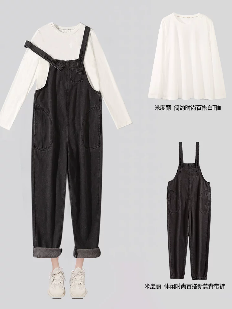 Летние тонкие брюки, деним модный overall, летняя одежда, свободный крой