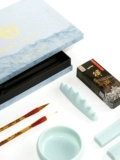一得阁 Подарочная коробка, кисть для письма, комплект для взрослых, профессиональная тетрадь, подходит для начинающих