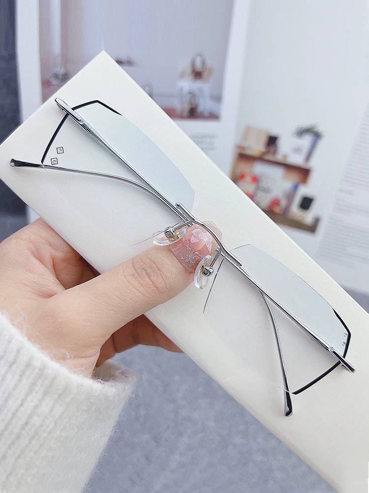 Очки Swen Slim Setting Pure Titaniumless Glasses для мужчин с миопией, можно подобрать степень, безграницочный кант, цвет, против запотевания, против синего света, девочка