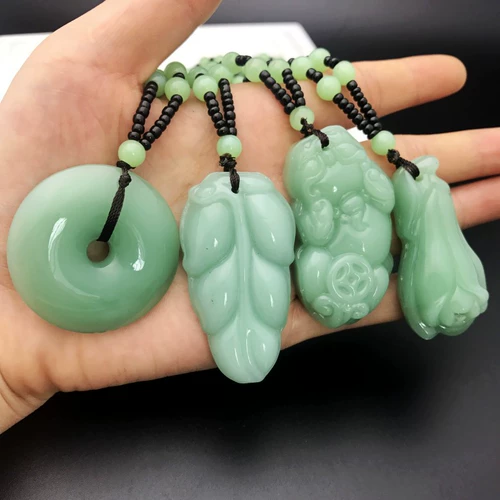 Безопасная подвеска из нефрита подходит для мужчин и женщин для влюбленных, ювелирное украшение, подарок на день рождения