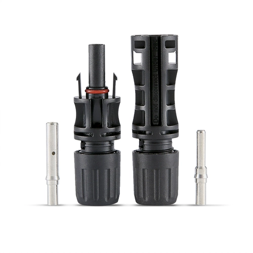 Национальный стандартный MC4 Фотоэлектрический разъем выдерживает напряжение напряжения 1500 В. Мужской и женский штепсец 50A/60A Панель панели солнечного модуля