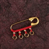 Плетеный аксессуар ручной работы, мультяшная креативная подвеска для влюбленных, детская булавка, браслет из красной нити