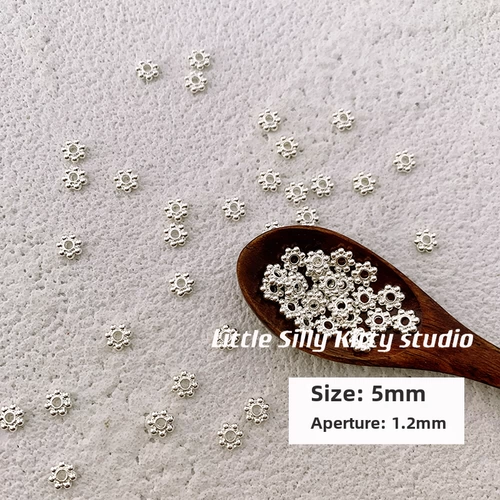 [Защита цвета, базовые бусины-разделители] 18-каратное позолоченное базовое бусины-разделители, снежинки, разделители, сделай сам, металлические аксессуары из бисера, материал