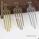 Цветочный материал, завернутый вручную, высококачественный электрофорез, высокая температура, сохранение цвета, древняя прямая шпилька с четырьмя зубцами, вилка Нептуна, антикварная заколка своими руками.