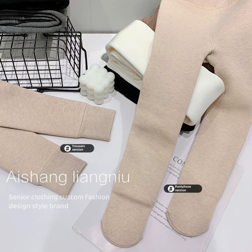 Леггинсы, бархатный зимний лебедь, детские бархатные штаны, увеличенная толщина