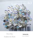 Обувь, мигающая белая подошва, бриллиантовые серьги для ногтей