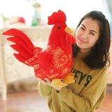 Праздничнная красная плюшевая игрушка, тряпичная кукла, петух, подарок на день рождения