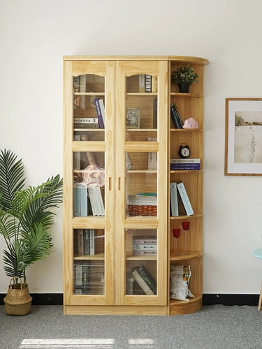 Книжный шкаф из натурального дерева, книжная полка для школьников, коробочка для хранения, система хранения