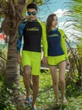 Пляжный купальник для влюбленных, раздельный комплект, длинный рукав, защита от солнца