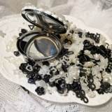 Черное белое кремовое ювелирное украшение, набор материалов с бантиком, «сделай сам»