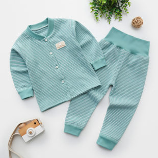 Buy Products Boys and Girls Autumn Clothes and Trousers Baby Spring Autumn Winter Bottom Pajamas Children's German Velvet Thermal Underwear High Waist Set