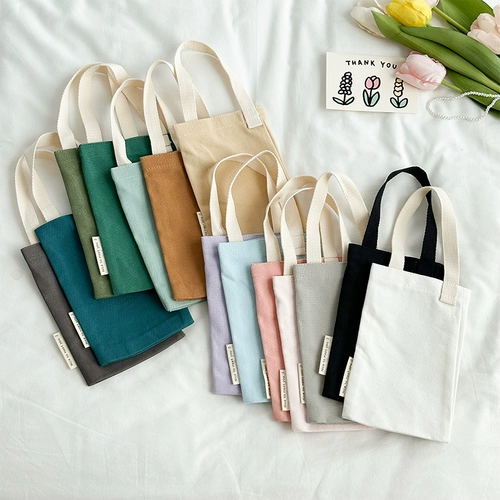 В августе Pickup Benefit однотонная холщовая сумка для мобильного телефона, женская сумка-тоут через плечо