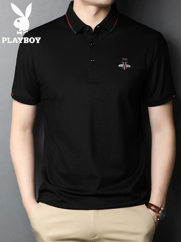 Playboy, шелковая футболка с коротким рукавом