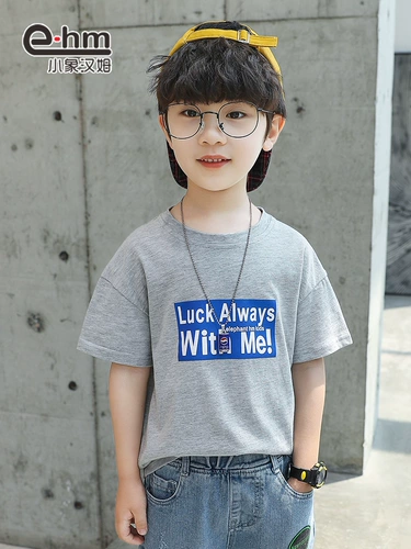 小象汉姆 Летняя одежда, летняя футболка с коротким рукавом, подходит для подростков, в корейском стиле, в западном стиле