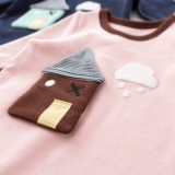 Рубиновый детский демисезонный лонгслив для новорожденных, хлопковая мягкая пуля подходит для мужчин и женщин для девочек, 06-9-12 мес., популярно в интернете