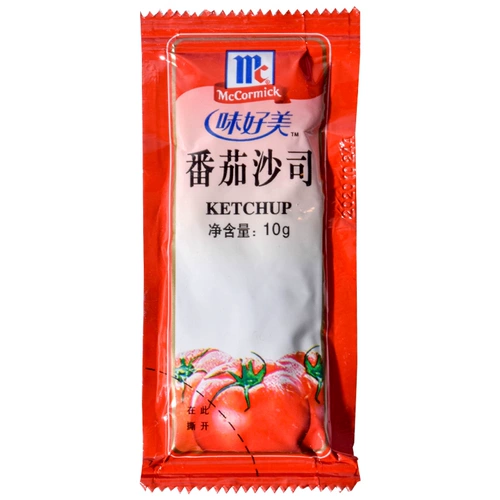 Tasteo Tomato Sasis 10G*100 мешков с небольшим обертывающим томатным соусом жареные фри куски гамбургеров.