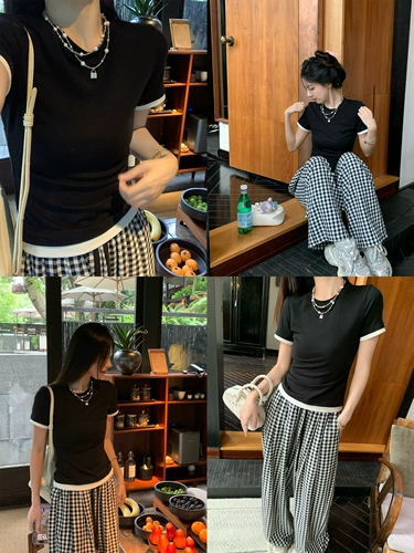 Hhyii 91% футболка из лиоцелла, тенсель, футболка с коротким рукавом, женская футболка 2025, летняя, на правое плечо, универсальный облегающий черный топ