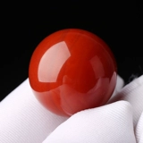 7A Liangshan Южный красный агат, сосновые бусины ручной работы, круглые бусины, огненно-красные, полноцветные, цельные, Вэньвань, одиночная бусина, ювелирные изделия своими руками