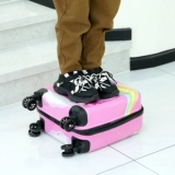 Мультяшная детская тележка, универсальный детский чемодан подходит для мужчин и женщин для школьников, 18 дюймов