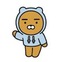 清倉韓國代購kakao Friends藍帽ryan小獅子屁桃貼紙行李貼電腦貼