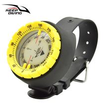 Compass Strong Magnetic 50 Meter Watch Balanced Waterproof Underwater Luminous North Pointer Scuba Diving Compass Pointing Direction