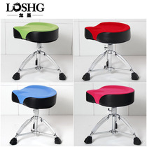 Thick threaded large saddle type high-end plus velvet jazz drum set and drum stool triangle lifting drum stool for children and adults