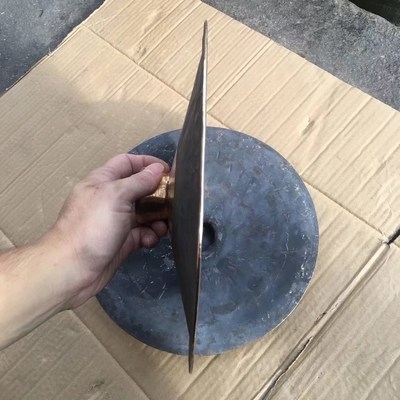 Black cymbal black cymbal bronze old cymbal old cymbal broad cymbal old gong gong and drum instrument folk instrument m