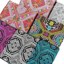 High-end lace brocade embroidery f Zhuang culture representative Zhuang brocade pattern pattern ribbon ethnic fabric