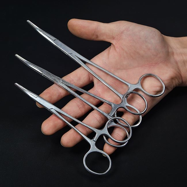 New Rust Steel Hemostasis E Pincers Decoupled Bend Mouth Straight Mouth Fishing Pliers Tourniquet Fishing Supplies Gear Tourniquet Hemostasis