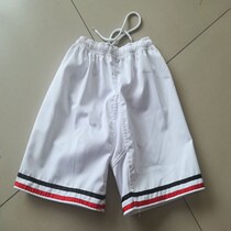 Summer Taekwondo shorts for children and adults pure cotton gi C pants beginner training shorts pure cotton breathable white