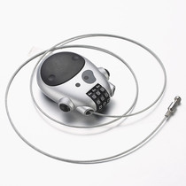 Mini retractable wire rope combination lock travel anti-theft security F lock fitness bike lock extended steel cable hanging