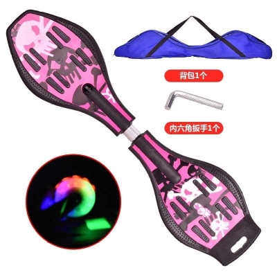 Vitality Board Childrens Two-Wheel Flashing Wheel Twist Scooter Boys and Girls Two-Wheel Scooter Swing