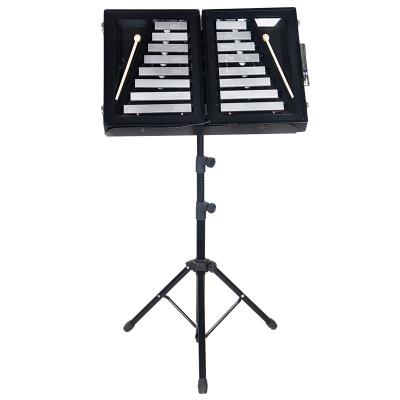 Small carillon jingle bell kindergarten childrens hand-knocked piano double row 16-tone aluminum piano