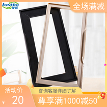 Aluminum alloy frame minimalist wardrobe m transparent narrow edge glass cabinet door new black light luxury cabinet display cabinet custom