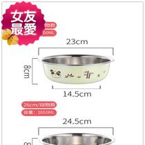 Round Seasoning Wash vegetable Color stainless steel Home Kitchen Cartoon Basin Thickened P and Slap A Egg size No.