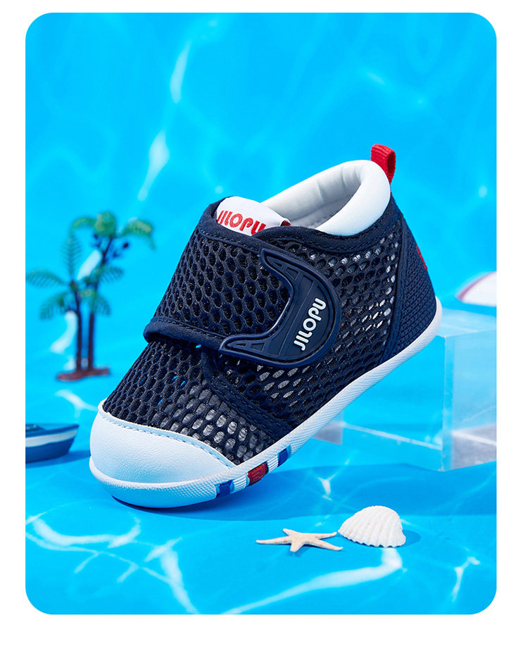Kilopu 2026 Summer Hollow-Out Soft-Soled Baby Walking Shoes Breathable Mesh Non-Slip Anti-Fall Heel Baby Shoes for Boys and Girls — 3