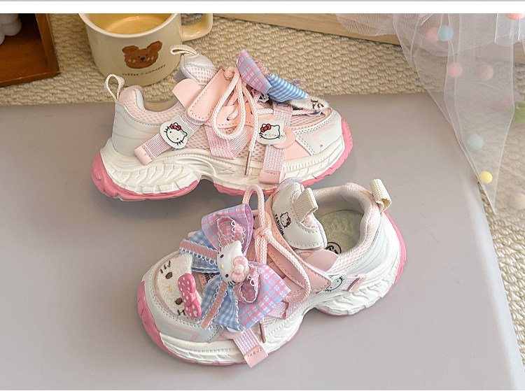 Astro Boy Girls' Shoes, White Sneakers, 2026 New Summer Soft-Soled Breathable Running Sports Mesh Shoes for Girls — 22