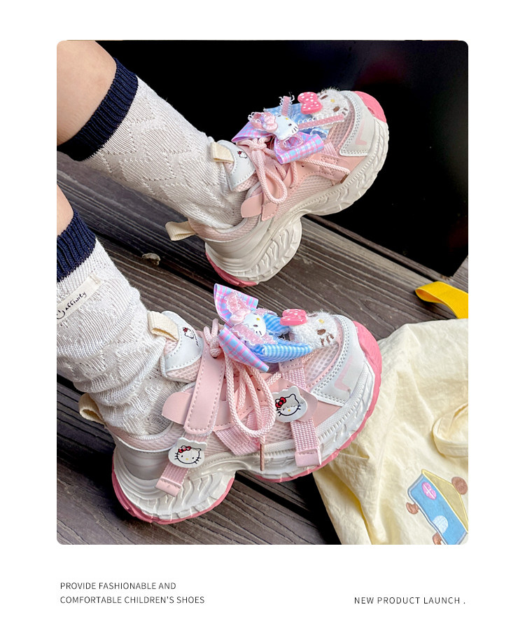 Astro Boy Girls' Shoes, White Sneakers, 2026 New Summer Soft-Soled Breathable Running Sports Mesh Shoes for Girls — 12