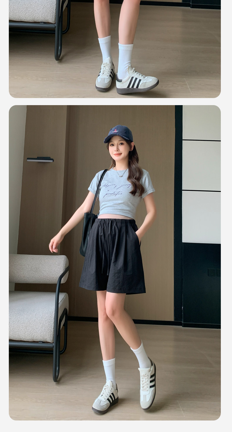 Shorts for Pregnant Women Summer Thin Outwear No Belly Support Not Tight Belly Nougat Pastry Pants Loose Casual Leggings Summer Wear — 20