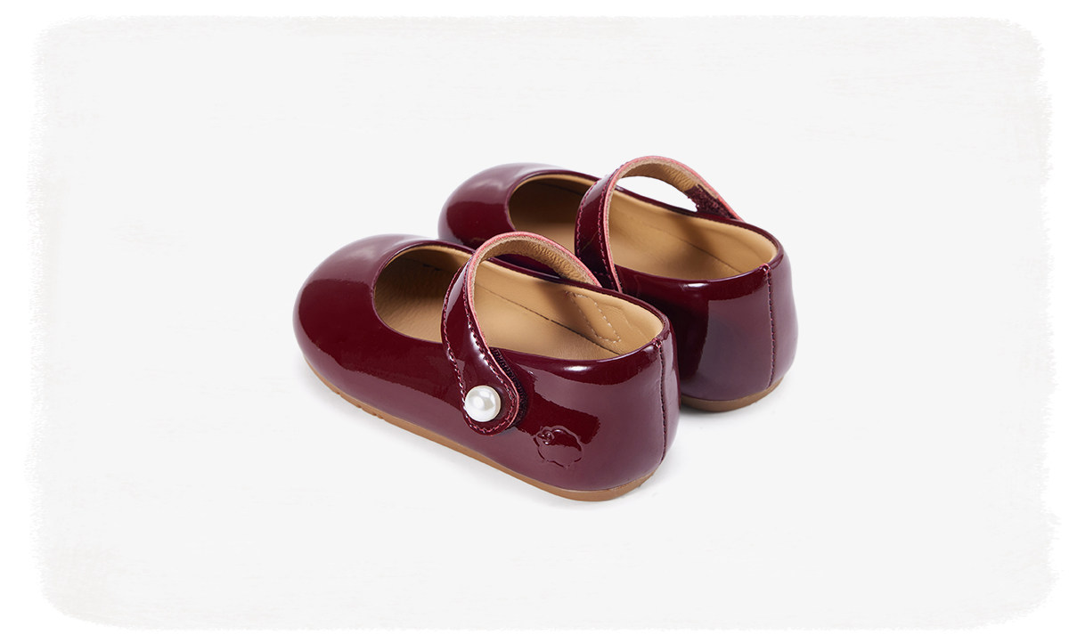 Woollykids Australian Mini Princess Pele Shoes for Girls, Genuine Leather Patent Leather Performance Toddler Shoes — 30