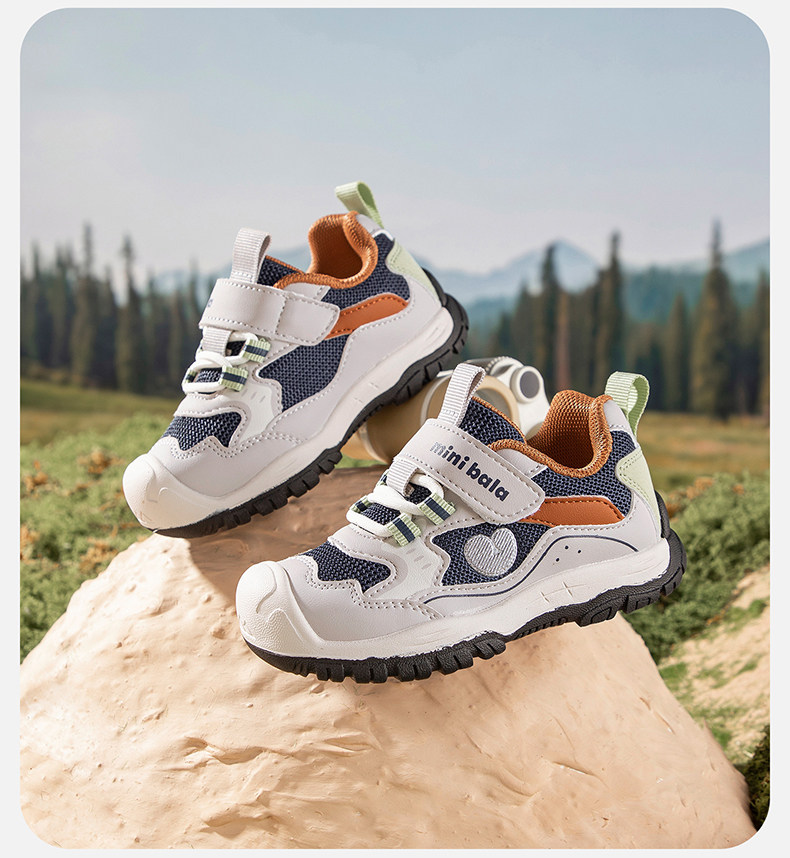 Mini Balabala Kidsren's Shoes 2026 Autum New Boys' Breathable Sports Shoes Mesh Baby Toddler Shoes — 11