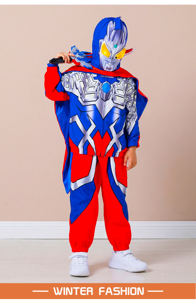 Authentic Ultraman Clothing Zero Children's Outfit Boys' Spring and Autumn Jacket Glowing Windbreaker Children's Clothing Set — 19