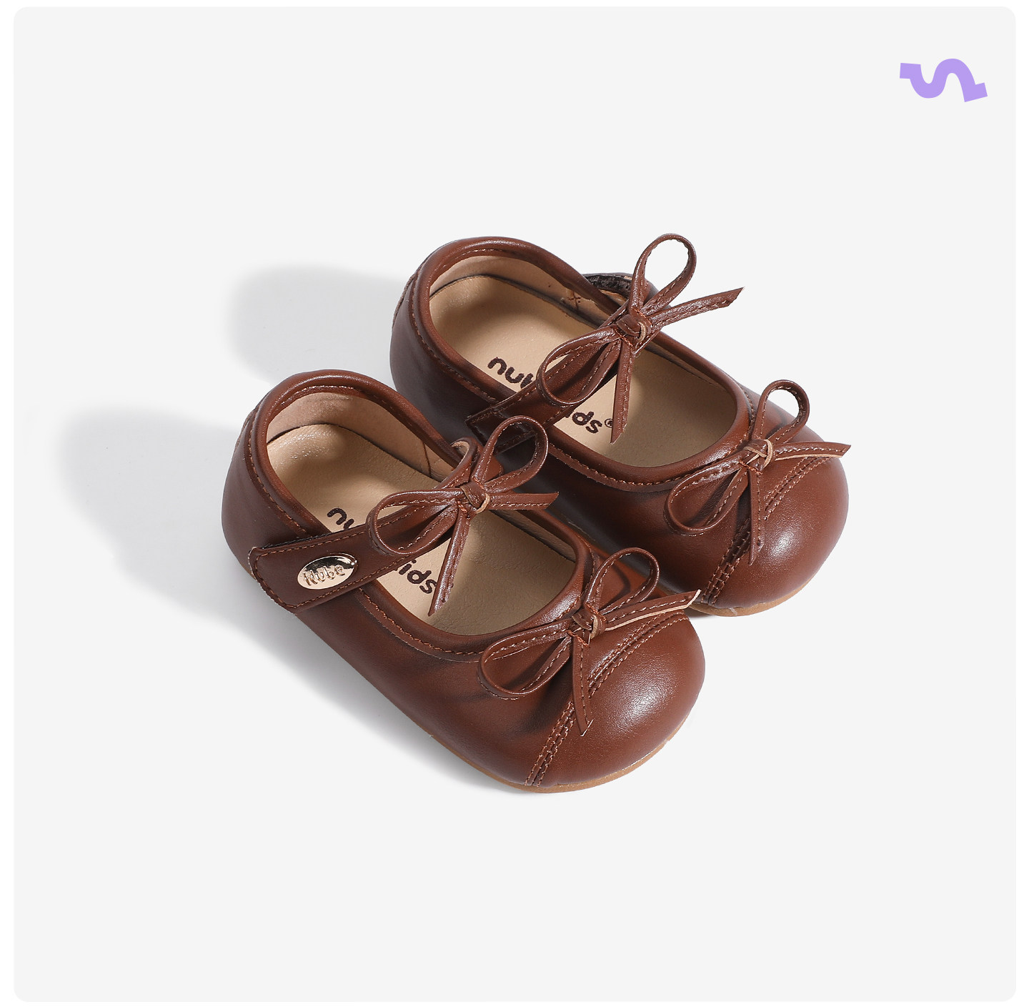 Nubi Childhood Genuine Leather Girls' Little Leather Shoes Autumn New Style Soft Sole Simple Princess Shoes for Girls — 19