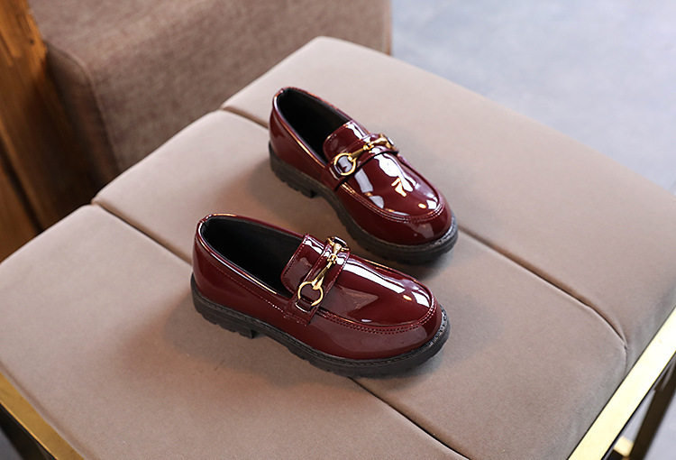 Boys' Black Leather Shoes, British Style, Casual and Stylish, Comfortable for Men, Great for Summer, Very Attractive, Student Shoes, 2026 New Model — 8