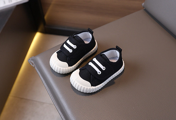 Kindergarten Indoor White Shoes for Boys, Lightweight Indoor Shoes for Children Entering School, White Canvas Shoes, White Cloth Shoes for Boys — 22