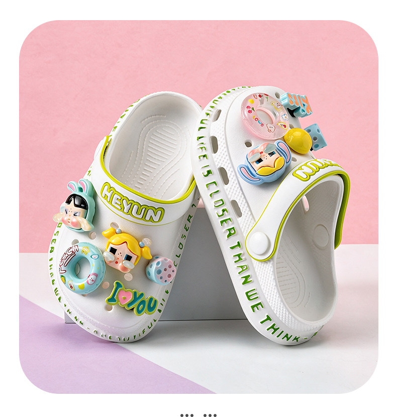 Crying Baby Girl Clog Shoes Children's Slippers Summer New Style Kids Summer Non-Slip Little Girls Indoor Girls' Princess Shoes — 12