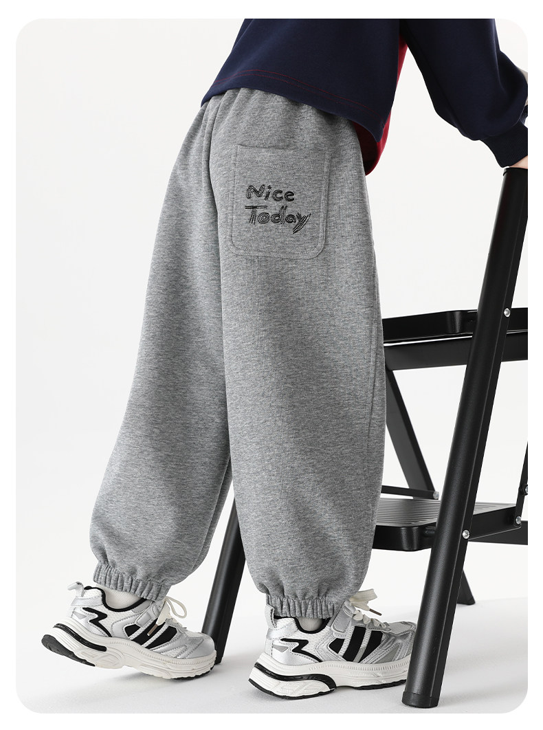 【Mid-Autumn Gift Season】Little Elephant Ham Children's Clothing Boys' Sports Pants Long Pants for Older Kids Casual Pants — 24