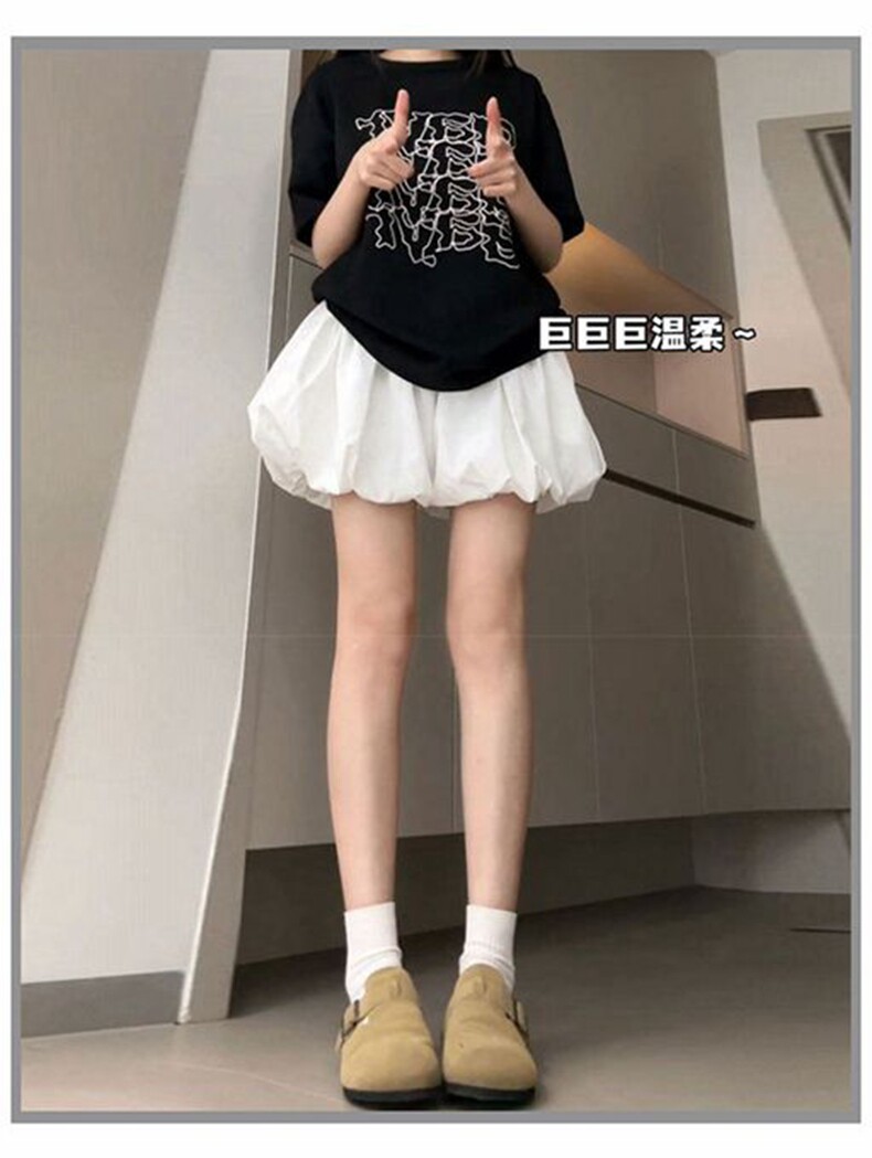 Jq Jingqi Maternity Shorts for Summer 2026 New Thin Style White Floral Skirt Pants for Pregnant Women — 3