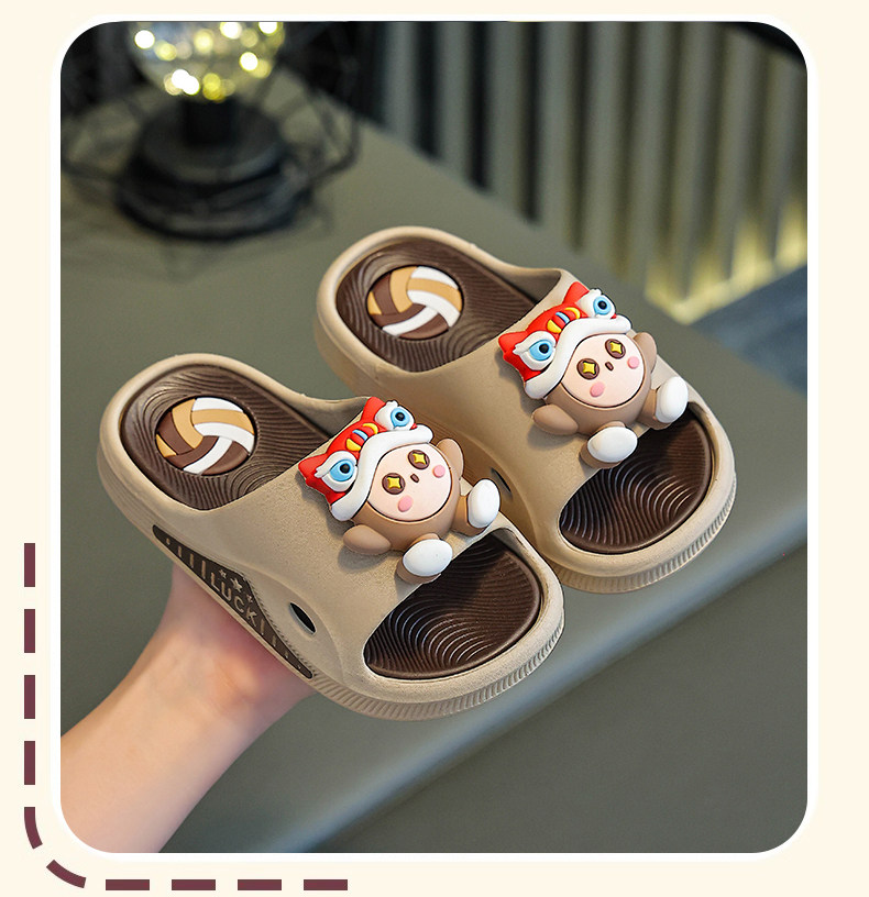 Children's Slippers for Boys, Summer 2026 New Model, Cute Cartoon Design for Girls, Non-Slip Thick-Soled Sandals for Older Kids — 14